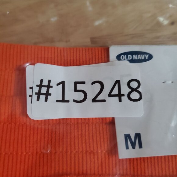 Old Navy Shorts Womens Medium Orange Pull-On Drawstring Ribbed Knit *NWT* - Picture 8 of 8